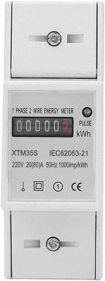 220V Digital 10(40)A DIN-Rail Electric Meter Din R... - Grandado - View #2