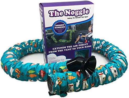 The Noggle - Making the Backseat Cool Again - Vehicle Air Conditioning System to Keep Your Baby/Children Cool & Comfortable When Traveling in the Car - Works with Most Vehicles - 3m, Happy Camper