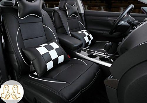 AUTOLARK 10-pc SET Needlework PU Leather Front Rear Car Seat Cushion Cover for Kia all Series Sorento Ceed Cerato Carnival Sporage R Ceed SW Rio Soul optima Venga 5 seats