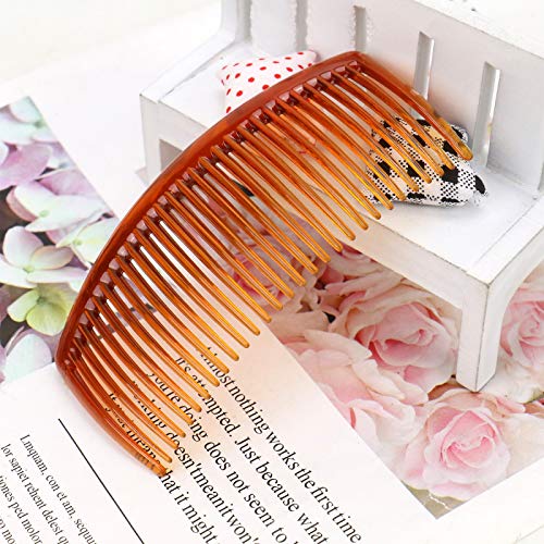 WSSROGY 12 Pack 4" Multi-Purpose Plastic Hair Side Comb with Teeth - 29 Teeth Hair Comb Pin Clip Accessory for Women Girls
