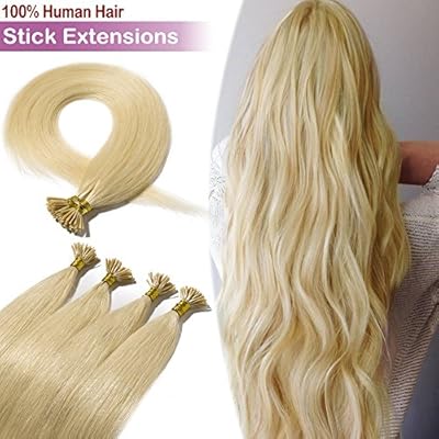 16 Inch Stick I Tip Fusion Hair Extension Remy Human Hair 100