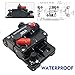 MASO 30 Amp Waterproof Car Circuit Breaker with Manual Reset Suitable for Motor Auto Car Marine Boat Bike Stereo Audio 12V-24V DC