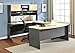 Ameriwood Home Pursuit Office Set with Mobile File Cabinet Bundle, Natural