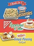 3 Books in 1: Kraft Cheese Casseroles & More, Nabisco Appetizers & More, and Velveeta Crowd-Pleasing Recipes