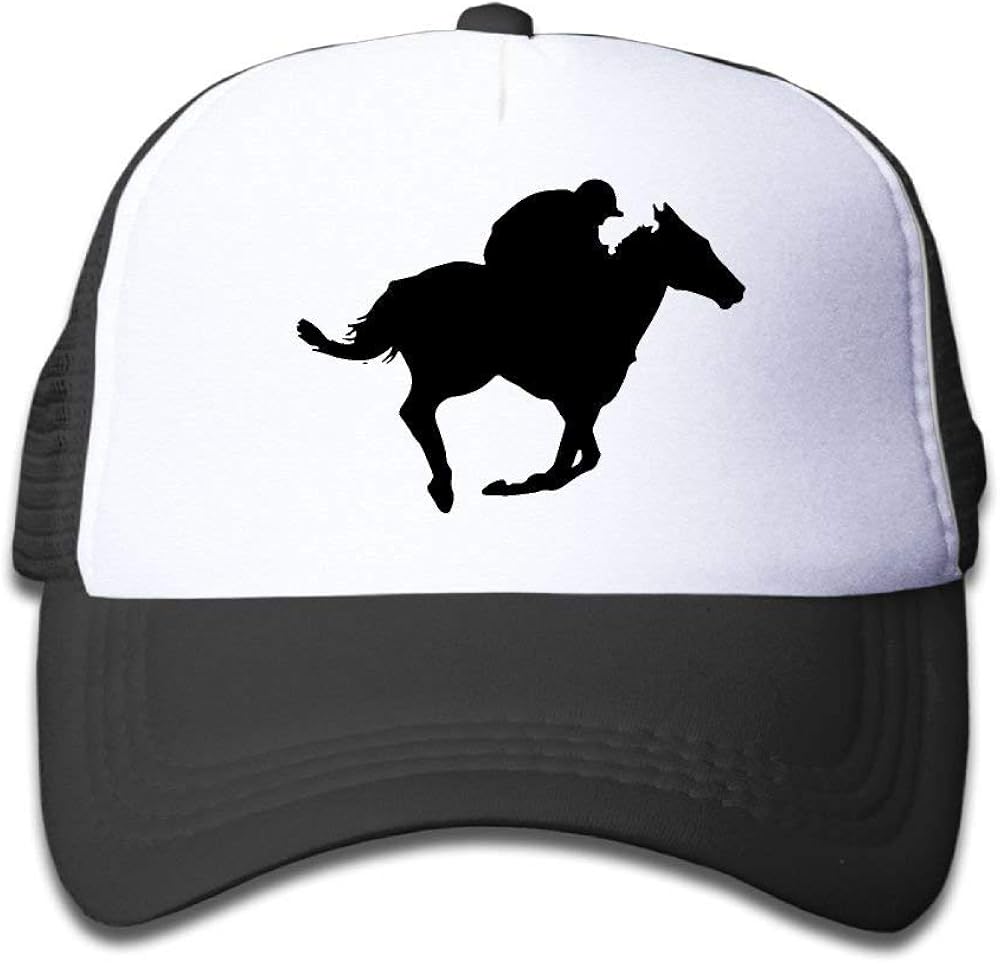 BRASMdiy Riding Horse Children's Trucker Hat Kids Mesh Hats Baseball