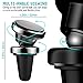 KEKU Magnetic car Mounted Exhaust Outlet Multi-Angle Rotary Phone Holder for Most Mobile Phones 2 Packs (Silver, Black)