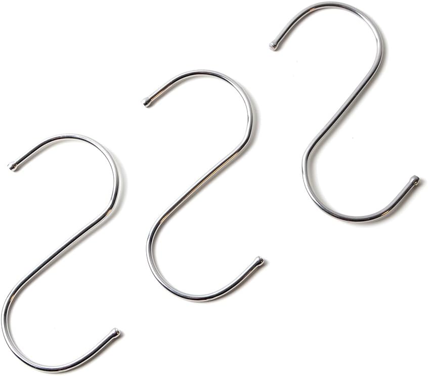 20 Pack S Shaped Hooks Heavy Duty S Hooks for Hanging Pots and Pants,Kitchen,Bathroom,Office and Closet