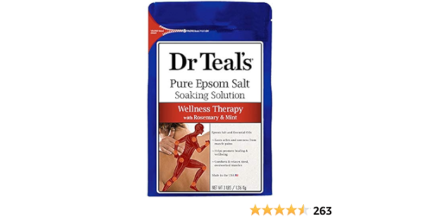 Dr.teal's Pure epsom salt soaking solution therapy&relief 3 lbs. (811068010517)