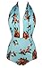 Cocoship Turquoise & Orange Tangerine Fruit Retro One Piece Backless Bather Swimsuit High Waisted Swimwear Monokini M(FBA)