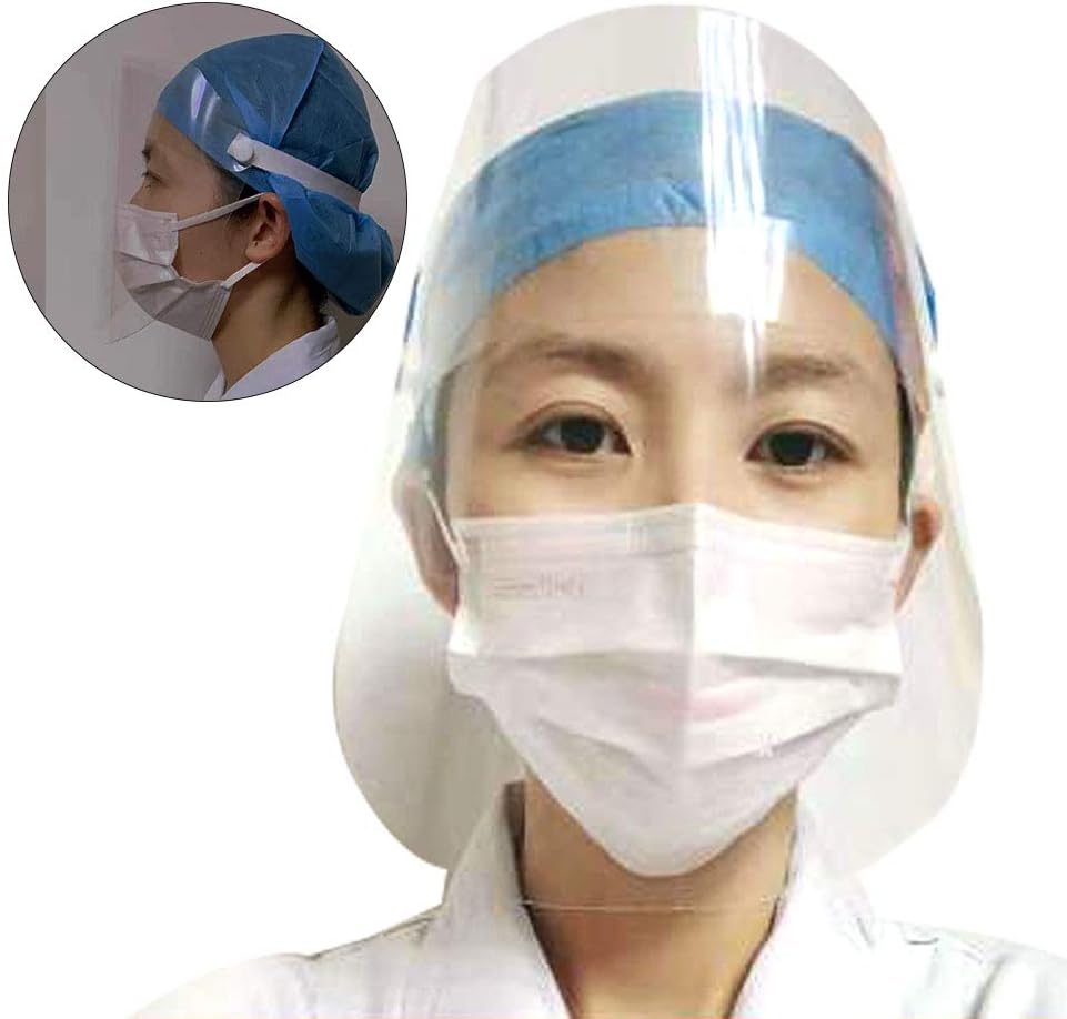 HHORD 3Pcs Transparent Anti-Fog Mask,Safety Face Shield Dust Transparent, Child Adult Anti-Fog Protective Face Mask- Face Screen,3PCS