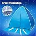 Ylovetoys Beach Tent Sun Shelter Automatic Pop Up Beach Tent Instant Beach Shade Canopy Cabana Tent Waterproof Anti UV Beach Umbrella Tent 2-3 Persons Outdoor Beach Camping Tents(Blue)