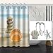 FINROS 12pcs Ocean Decorative Shower Curtain Hooks Rust Proof,Stainless Steel Shower Curtain Rings for Bathroom Shower