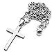 Sirius Jewelry Stainless Steel Cross Pendant Chain Necklace for Men Women, 22‘’ 24 26 inches