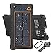 Hobest Solar Charger 10000mAh,Water-resistant Outdoor Solar Power Bank with LED Flashlight,Dual USB Portable Charger Solar for Smartphones,GoPro Camera,GPS and Emergency Travel (Orange)