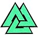EmbTao Glow in Dark Valknut Triangle Symbol Viking Norse Rune Morale Tactical Iron On Sew On Patch