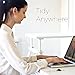 Blue Key World Cable Clips - Cord Holders - Wire Hooks - Clutter Free Desk, No More Lost Wires on Floor - 6 Pack - Cord Management and Organizer - Desk, Home, Office, Cubicle, Nightstand, Car - Gift