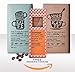 IKEA Patar Organic Whole Organic Coffee Beans UTZ Certified (Combined Medium and Dark Roast 2pack, 17.7oz ea) + Free IKEA Swedish Ginger Snaps Cookies