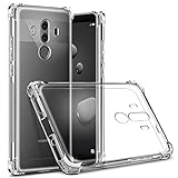 Huawei Mate 10 Pro Case Clear TIYA Mate10Pro Cover Transparent Phone Four Corners Thickened Explosion Protection Protective TPU Ultra Soft Gel Rugged Minimalist Scratch Proof