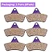 ECCPP Brake Pads Fits for Arctic Cat 250 300 400 500 650 Bearcat 454, FA271 Front+Rear Carbon Fiber Brake Pads