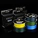 Goture 8-80LB Superpower Braided Fishing Line–Zero Stretch and High Tension Advanced Multifilamentline for Saltwater and Freshwater - Army Green, Blue, Blackish Green, Grey, Yellow- 2017