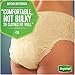 Depend FIT-FLEX Incontinence Underwear for Women, Disposable, Moderate Absorbency, XL, Blush, 68 Count (4 Packs of 17)