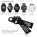 KADES Galaxy Watch 46mm Bands, Gear S3 Bands, 22mm Universal Replacement Strap with Quick Release Pin Compatible for TicWatch Pro, Amazfit Stratos Smart Watch (Black Black)