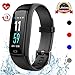 Mgaolo Fitness Tracker HR, Activity Tracker Waterproof Smart Watch Wristband with Heart Rate Blood Pressure Pedomete for Android and iPhone (Black)