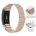 For Gear Fit2 Pro/Fit2 Band, OenFoto Metal Milanese Loop Stainless Steel Replacement Accessories Bracelet Strap with Magnet Lock for Samsung Gear Fit 2 Pro SM-R365/SM-R360 Smartwatch