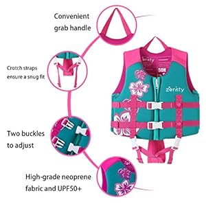 Zeraty Kinder Schwimmweste Schwimmen Jacke für Kleinkinder mit Einstellbare Sicherheits Straps Alter 1-9 Jahre / 22-50 lbs 3 Schnorchelmasken 51%2B9dLmnPRL. SS300 【Tolles Design】Einfach zu tragen und ausziehbar.Sie haben einen sicherheitsgurt,um ein abrutschen zu verhindern. (2-6 Jahre alt) zu schwimmen, Anzug zu lernen.
【Gute Qualität】Hochwertiges und dickeres material für überragenden komfort und ermeidung von hautscheuern. angenehm zu tragen durch die weiche armreifenkonstruktion.
Modellnummer: W190124FY0104HF