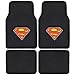 BDK Superman Seat Cover, Carpet Floor Mat and Sun Shade - Warner Brothers 14 Piece Full Interior Protection Auto Accessories