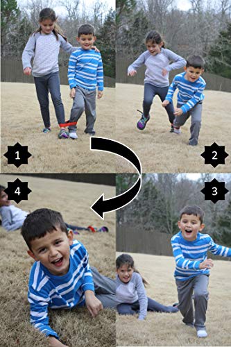 Backyard Games - 3 Fun Outdoor Relay Race Games for Kids and Adults; Potato Sack Race, Egg and Spoon Race, 3 Legged Relay Race, with 1 Carry Storage Bag (Relay Race Combo)