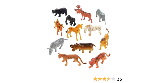 plastic safari animal figurines