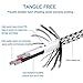 FEIPUKER Phone Cable,Nylon Braided Charging（3PACK 6FT） Cable Cord Lightning to USB Cable Charger Compatible iPhone,iPod, iPad More (3 Pack White)