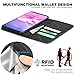 SHIELDON Galaxy S10 Case, Genuine Leather Galaxy S10 Wallet Flip Case Folio Cover Stand with Credit Card Slots Magnetic Closure TPU Shockproof Compatible with Galaxy S10 (6.1 inch) - Black