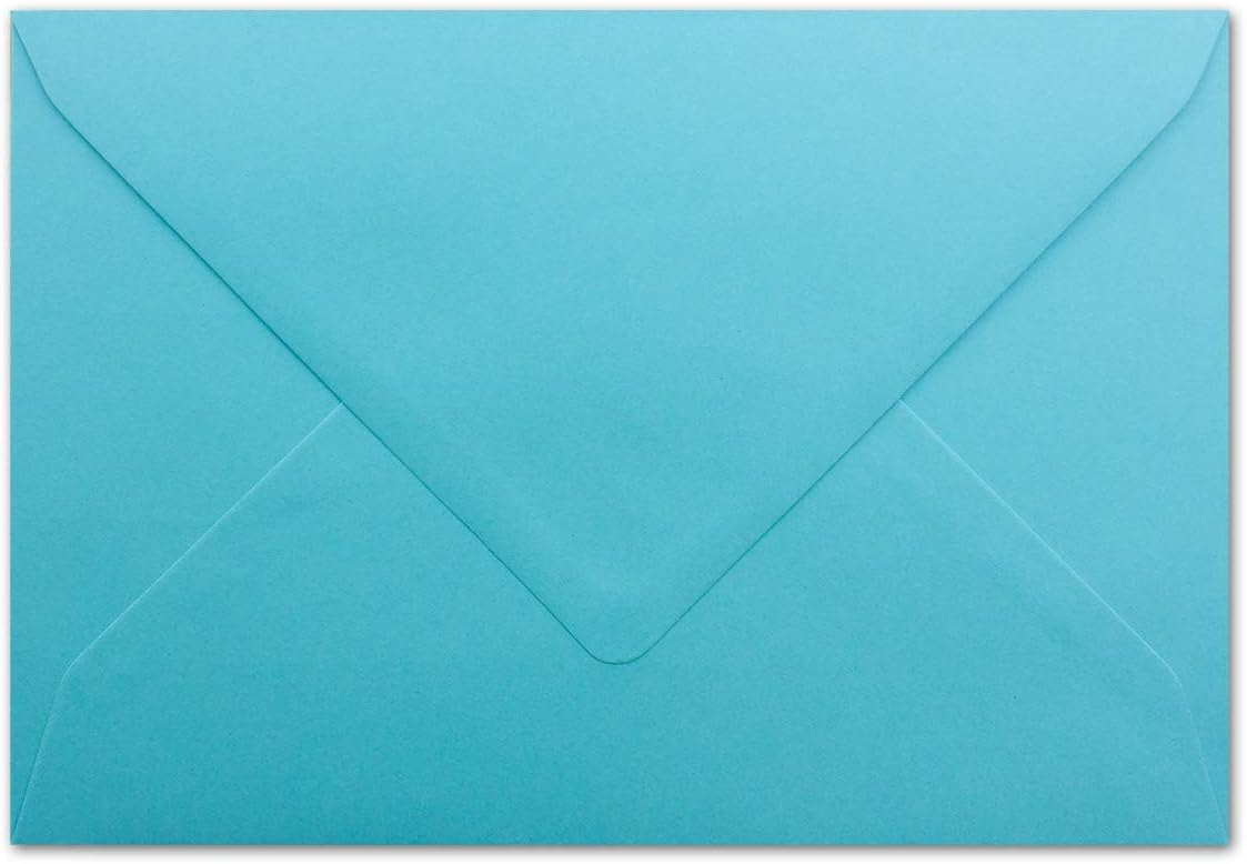 Neuser FarbenFroh Envelopes C5 229 x 162 mm Gummed 100 Umschläge 61-Türkis, 61-Turquoise, 100 envelopes - Image 3