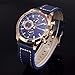 CURREN Original Men's Sports Waterproof Leather Strap Wrist Watch Good Quality 8216 Blue