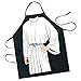 ICUP Star Wars - Princess Leia in White Gown From Episode 4 Character Adult Size 100% Cotton Adjustable Black Apron