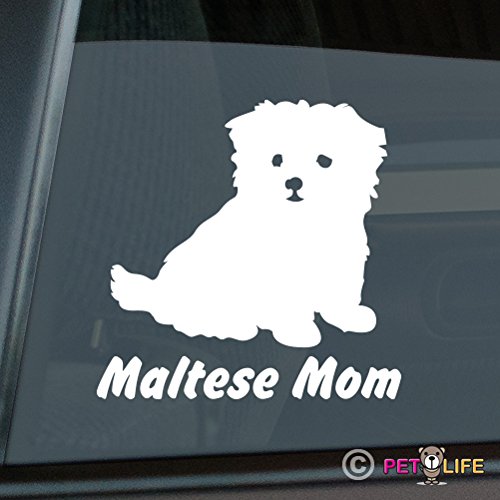 Maltese Mom Sticker Vinyl Auto Window Sticker v2