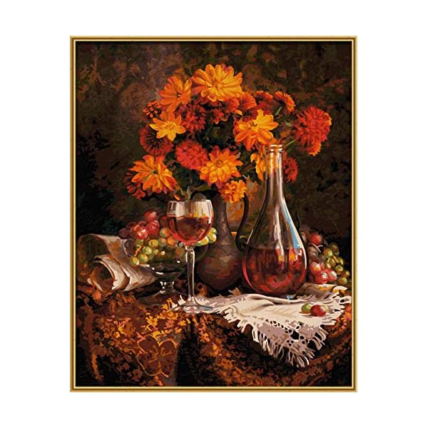 Schipper 609130663 - Malen nach Zahlen - Herbstastern - Bilder malen für Erwachsene, inklusive Pinsel und Acrylfarben… – Bild 4