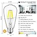 CRLight 8W 6000K LED Edison Bulb Daylight White 800LM Dimmable 80W Incandescent Equivalent, Replace 16W Compact Fluorescent CFL Bulbs, E26 Base Vintage ST64 Clear Glass LED Filament Bulbs, 3 Pack