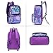 SIWA MARY Reversible Sequins School Backpack for Girls Students Magic Glitter Mermaid Lightweight Travel Backpack