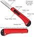 Fixson Utility Knife 18-MM Box Cutter (3 Pack) Retractable Razor Blade With Snap Off and Slide Locks - Great Packaging Tools & Hobby Knife (10 Replacement Blades Included)