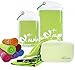 Alfamo Cooling Towel for Neck and Face, Green, Medium (40 x 13 inch)