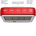 Vremi Digital Kitchen Timer Magnet - Loud Magnetic Kitchen Timer Clock with Alarm and Large Display in Cute Retro Shape - 60 Minute 24 Hour Electric Timer with Stopwatch - Red