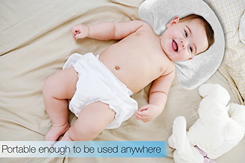 image for Asani Head Shaping Baby Memory Foam Pillow with Extra-Soft Organic Pil