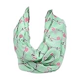 Kingfansion Women Ladies Flamingos Pattern Print Voile Wrap Shawl Scarf