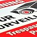 Signs Authority Video Surveillance Signs Outdoor - No Trespassing Signs Private Property - No Trespassing | 12
