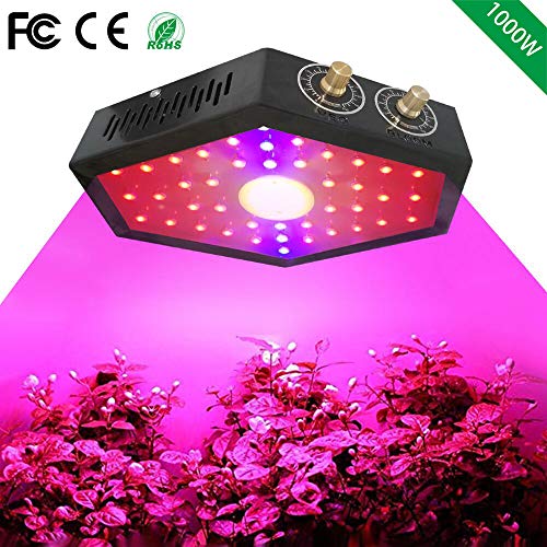Led Grow Lights Indoor Plants Full Spectrum Indoor Grow Light Dimmable Cob Led Grow Lamp Veg and Flower 1000W (New 2019)