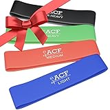 ACF 4 Exercise Bands - Resistance Loop Bands for Fitness and Stretching Workouts