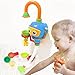 Baby Bathtub Toy Diver Game - Happytime Water Toys 3 Stackable and Nesting Cups, Submarines and Spout (No Batteries Required and Color in Random)